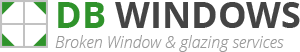 Biggleswade Broken Window Logo